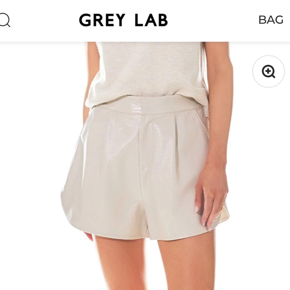 Shiny Faux Leather Shorts
